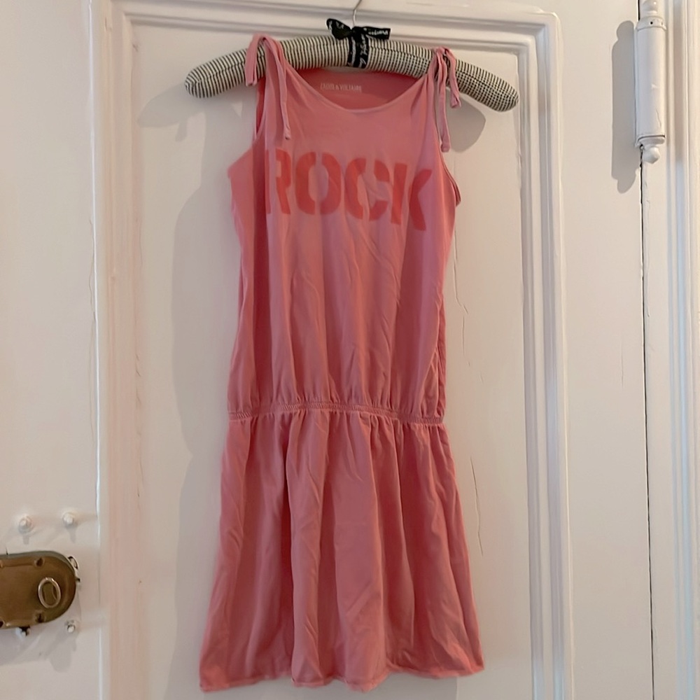 Zadig & Voltaire Rock Hildana Pink girls dress size 12
